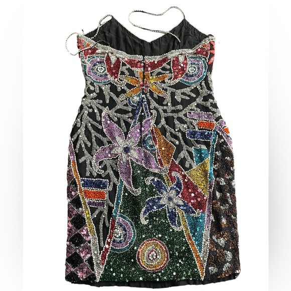 Vintage embellished beaded dress - Picture 10 of 12